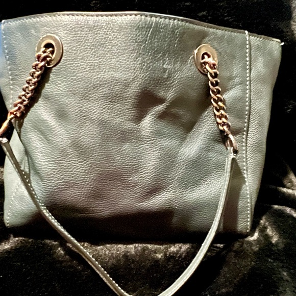 Coach Gray Leather Shoulder Bag - Picture 3 of 7
